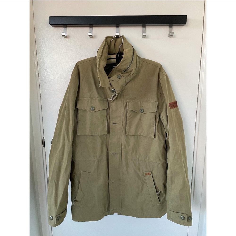 Men’s RVCA green utility shell jacket